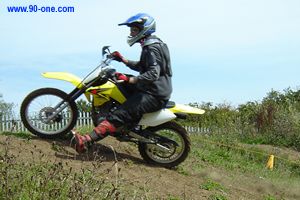 Enduro section embankment